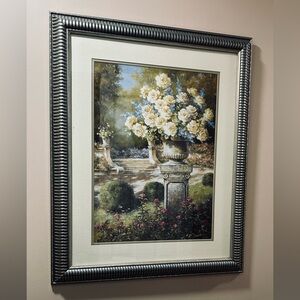 Elegant Floral Garden Framed Art